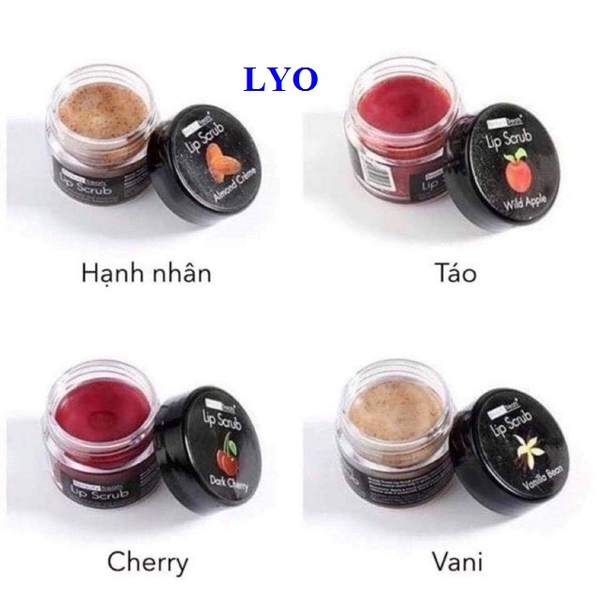 Tẩy da Chết Môi Beauty Treats Lip Scrub 10g (Hạnh nhân, Đậu)