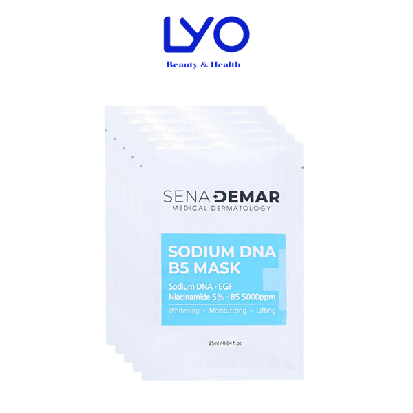 Mặt Nạ Cấp Ẩm, Dưỡng Da Căng Bóng, Trắng Mịn SenaDemar Sodium DNA B5 Mask Hàn Quốc 25ml/miếng
