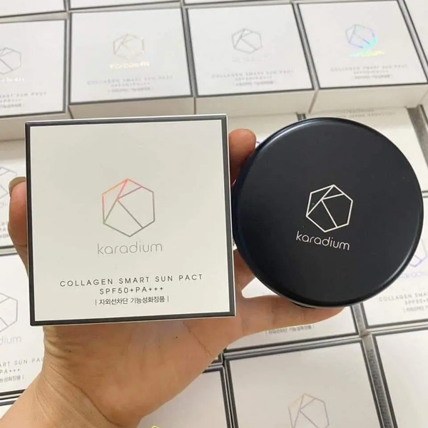 Phấn Phủ Nén Kiềm Dầu, Dưỡng Da Karadium Collagen Smart Sun Pact SPF50 /PA 11g