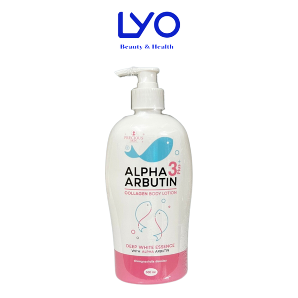 Sữa Dưỡng Thể Trắng Da, Giúp Da Săn Chắc, Đàn Hồi Alpha Arbutin 3 Plus Collagen Lotion Thái Lan 500ml