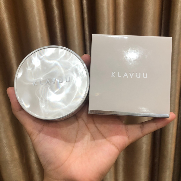 Phấn Nước Ngọc Trai Klavuu Xám Cushion Hàn Quốc 15g SPF50+