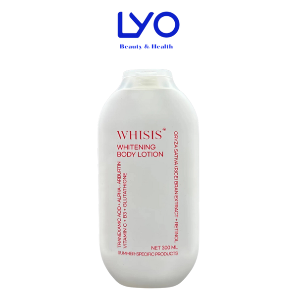 Kem Dưỡng Thể Ẩm Mịn Trắng Sáng Da Ban Đêm Từ Men Gạo Retinol Whisis Whitening Body Lotion Hàn Quốc 300ml