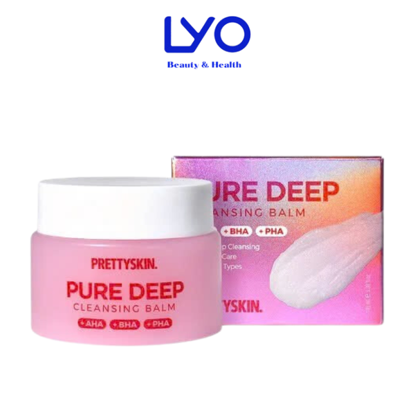 Sáp Tẩy Trang Giúp Làm Sạch Bụi Bẩn, Dầu Thừa Prettyskin Pure Deep Cleansing Balm Hàn Quốc 100ml