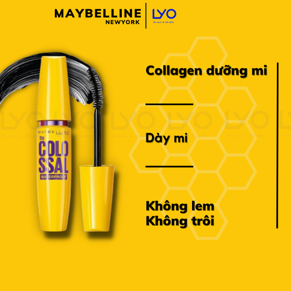 Mascara Maybelline New York The Colossal Black ( Màu Vàng )