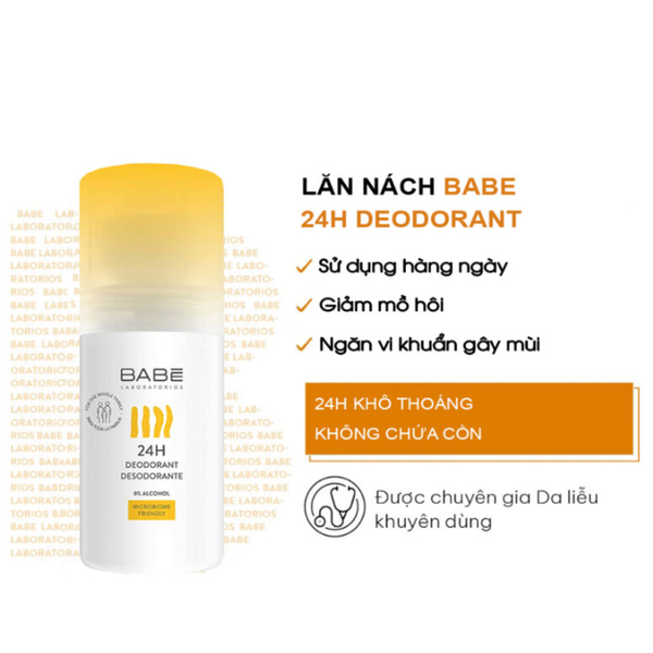 Lăn khử mùi BABE 24H 50ml