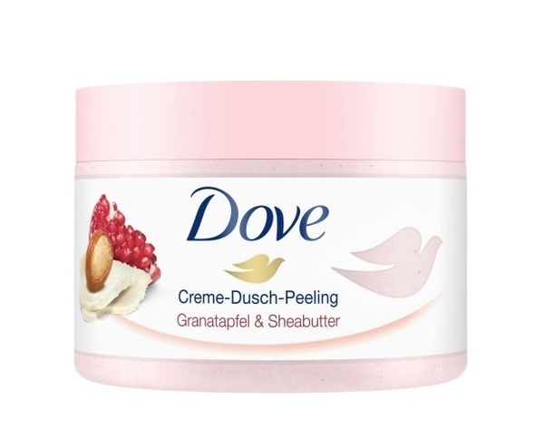 Kem Tẩy Tế Bào chết Dove Bản Đức 225ml (Bơ-Lựu)