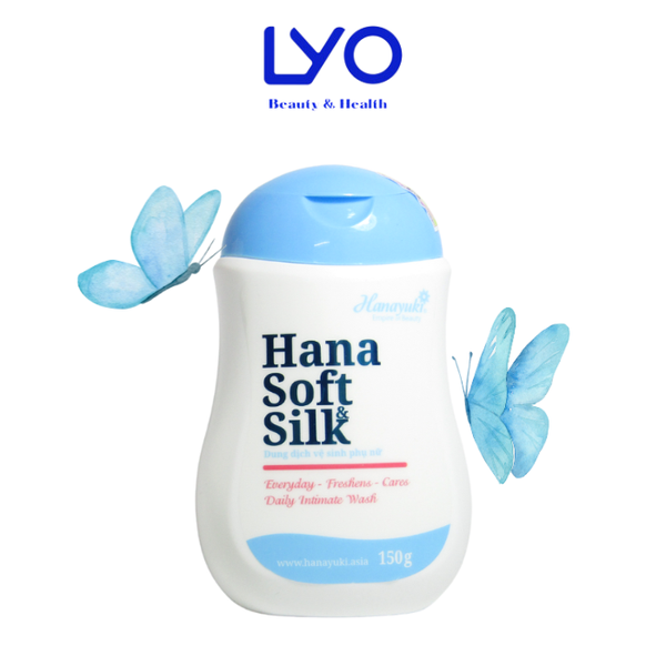 Dung Dịch Vệ Sinh Phụ Nữ Hanayuki Hana Soft & Silk 150g ( Màu xanh )