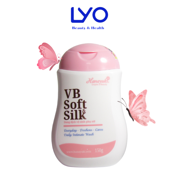 Dung Dịch Vệ Sinh Phụ Nữ Hanayuki VB Soft & Silk 150g ( Màu hồng )
