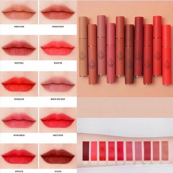 Son Kem Lì 3CE Velvet Lip Tint (Vỏ tròn)