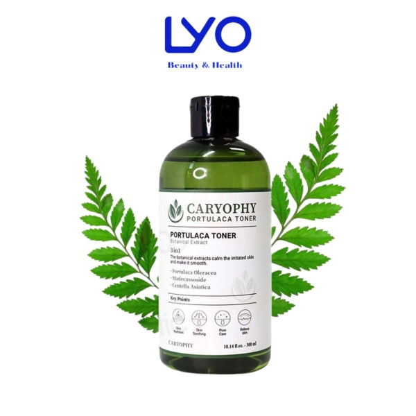 Nước cân bằng không cồn cho da mụn Caryophy Portulaca Toner 300ml