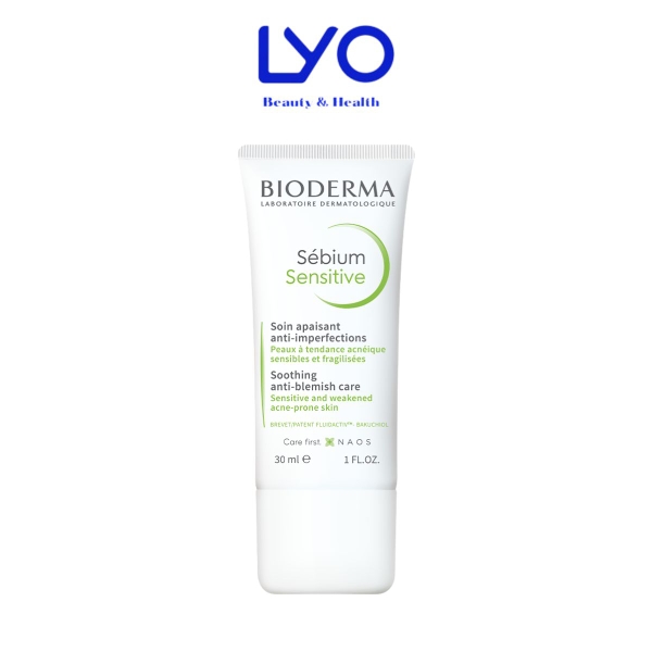 Kem dưỡng giảm mụn viêm nhạy cảm Bioderma Sebium Sensitive - 30 ml