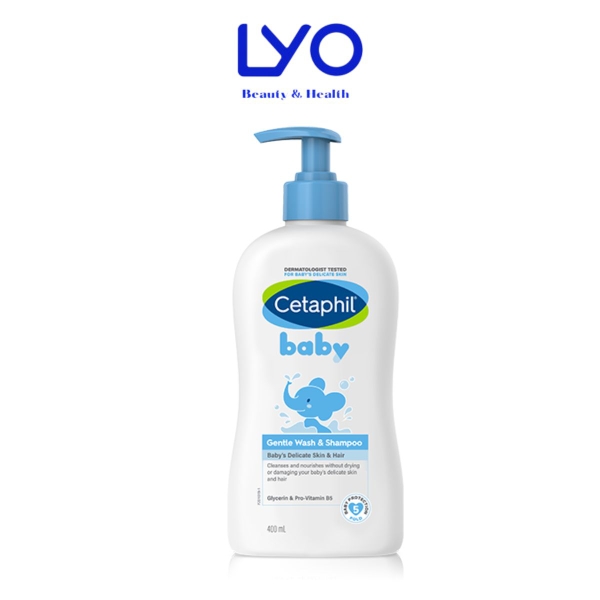 Sữa Tắm Và Gội Trẻ Em Cetaphil Baby Gentle Dịu Nhẹ Cho Làn Da Em Bé 400ml