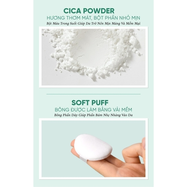 Phấn Phủ Bột Kiềm Dầu Prettyskin Goodbye Sebum Finish Powder/Plus Cica Chất Phấn Mềm Mại, Che Phủ Tự Nhiên Hàn Quốc 5g