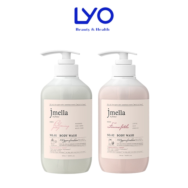 Sữa Tắm Dưỡng Ẩm Hương Nước Hoa Jmella In France Body Wash Hàn Quốc 500ml & 1000ml
