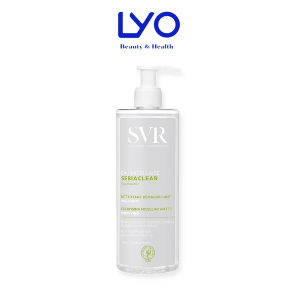 Nước tẩy trang SVR cho da dầu mụn SVR Sebiaclear Eau Micellaire 400ml