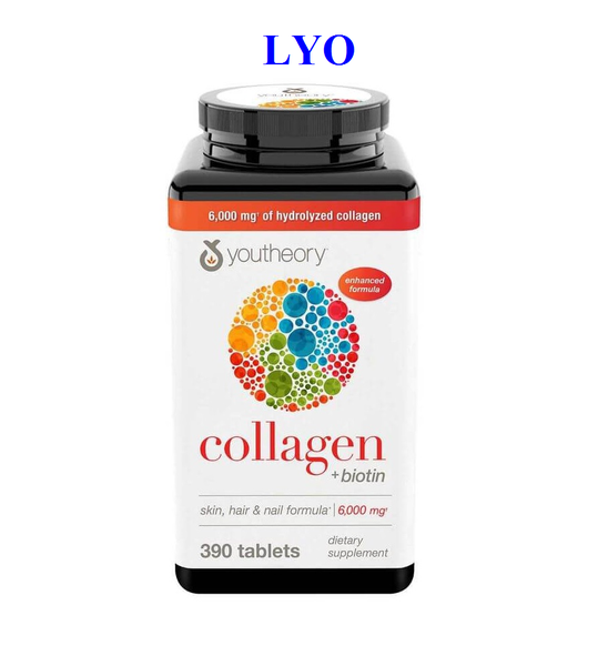 Viên uống Youtheory Collagen + Biotin Enhanced Formula Mỹ (390 viên)