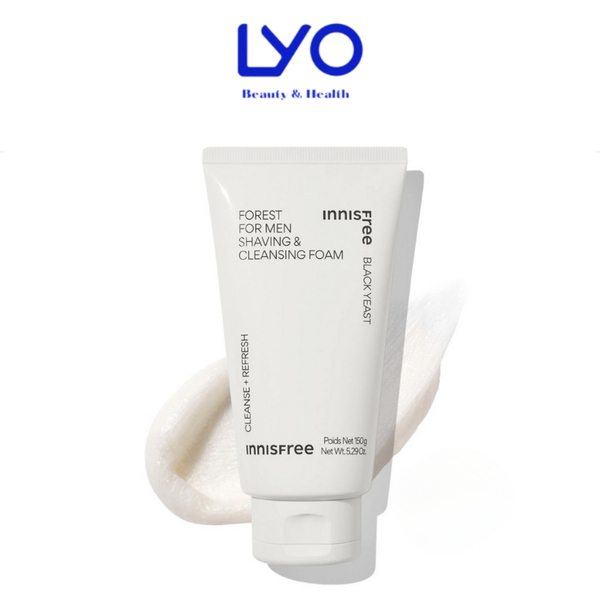 Sữa Rửa Mặt Cho Nam Innisfree Forest For Men Shaving Cleansing Foam 150g