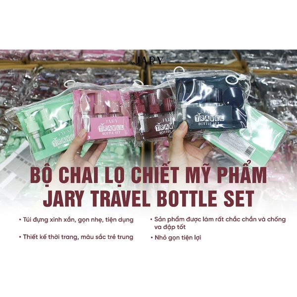 Bộ Chiết Mỹ Phẩm Cao Cấp Jary Travel Bottle Set Hàn Quốc