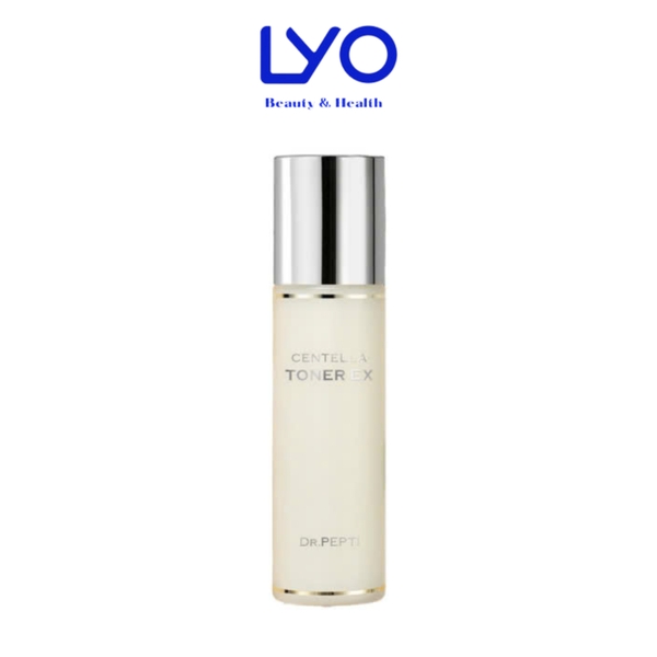 Nước Hoa Hồng Rau Má Làm Dịu, Dưỡng Sáng Giúp Da Căng Bóng Dr.Pepti Centella Toner Ex 180ml