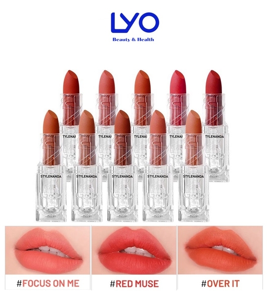 Son Thỏi Mịn Lỳ 3CE Soft / Blur Matte Lipstick (Vỏ Trong Suốt)