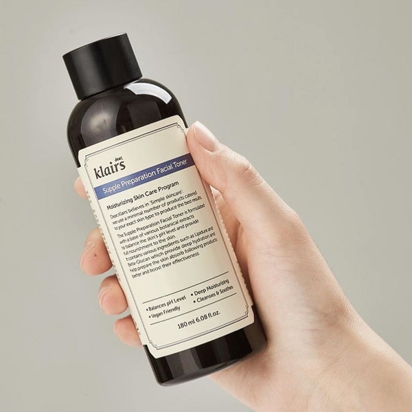 Nước hoa hồng Klairs Supple Presparation Facial Toner (Có mùi)