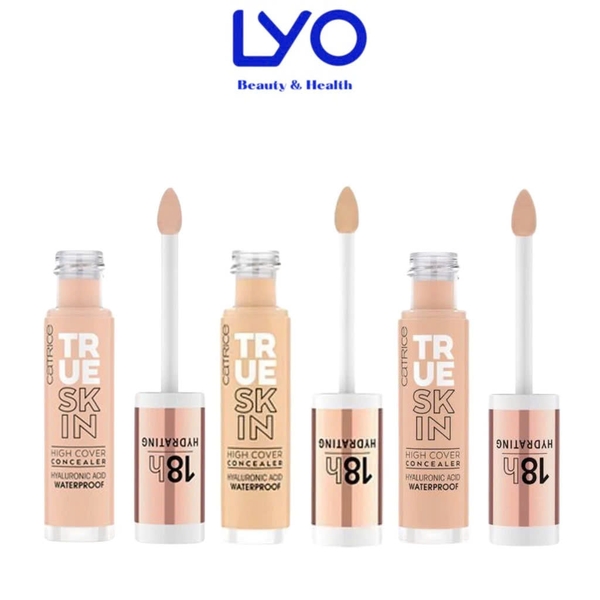 Kem che khuyết điểm 18h Catrice True Skin High Cover Concealer Che phủ tự nhiên, không thấm nước 4,5ml