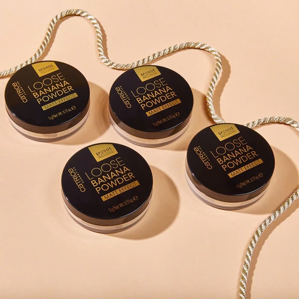 Phấn Phủ Kiềm Dầu Catrice Loose Banana Powder Che Khuyết Điểm Tự Nhiên, Cố Định Lớp Trang Điểm 5g