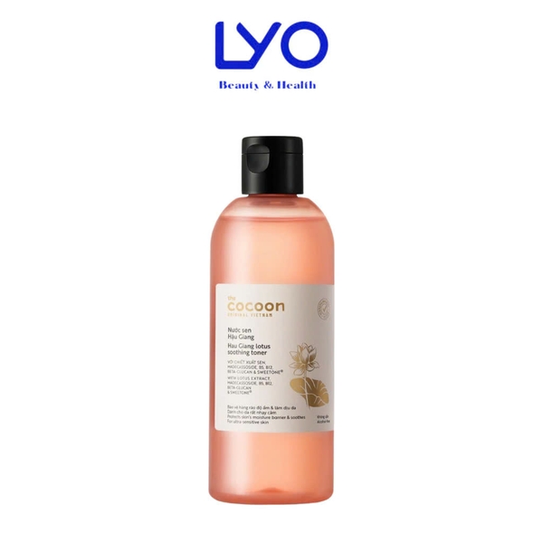 Nước Sen Hậu Giang Giúp Phục Hồi & Làm Dịu Da Cocoon Lotus Soothing Toner 50ml - 140ml - 310ml