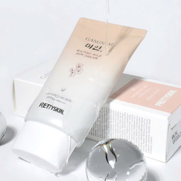 Kem Chống Nắng Prettyskin GangNam Watery Mild Sun Cream SPF50 PA Bảo vệ da & Giảm nhăn 50ml
