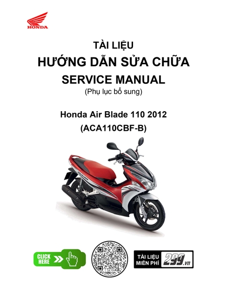 Tài liệu hướng dẫn sửa chữa (Service Manual) - Phụ lục bổ sung - Honda ...