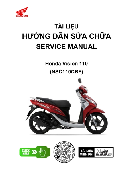 Tài liệu hướng dẫn sửa chữa (Service Manual) - Honda Vision 110 