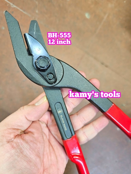 BH-555 Kéo cắt đai sắt thép Black Hand 12 inch 300mm cắt đai sắt 28mm dày 0.8mm