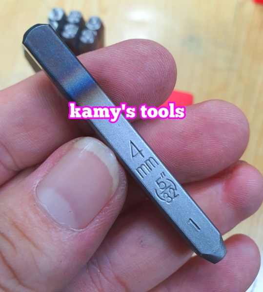 Bộ Đóng Số Xuôi Top YC-602 2mm 3mm 4mm 5mm 6mm