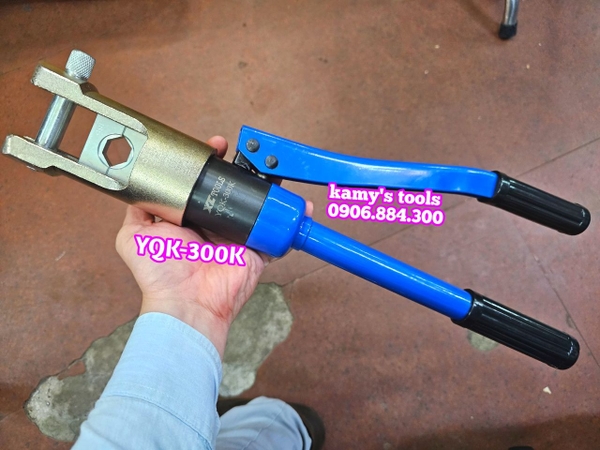 Kìm ép cos thủy lực YQK-300K XC tools 8 tấn bơm nhanh 16-300mm2