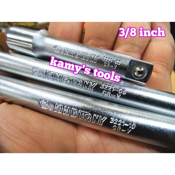 Khúc nối 3/8 inch Kingtony model 3221 dài 75mm 150mm 250mm 3221-03 3221-06 3221-10