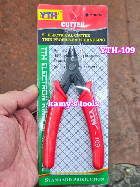 kìm cắt chân linh kiện điện tử YTH-109 dài 5 inch cắt góc nghiêng 45 độ
