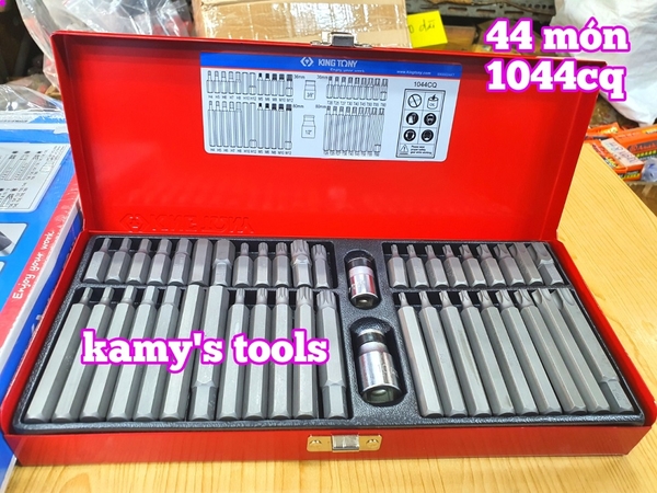 Bộ đầu mũi vít lục giác sao mở mec 44 món Kingtony model 1044CQ