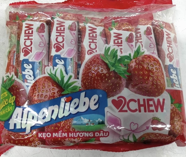 Kẹo Alpenlibe vị dâu (thỏi 10 viên)