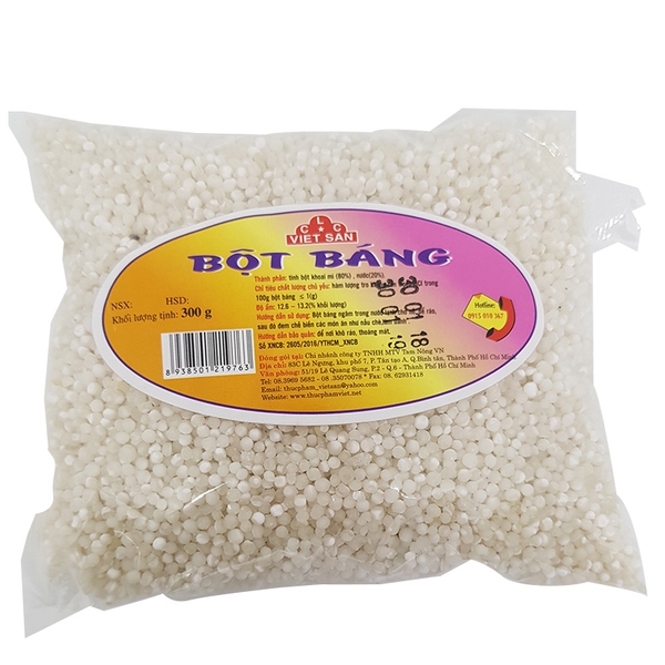 Bột báng タピオカパール(白) TAPIOKA PEARL WHITE 400gr
