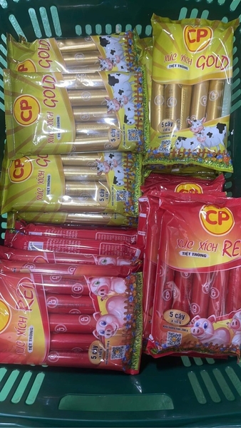Xúc xích ăn liền CP - Gold (5 cây x 40gr) ソーセージCP
