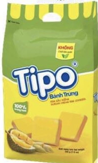 Tipo vị sầu riêng 220gr焼菓子　ドリアングリームクッキ