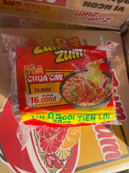 Bịch Mì Zum Zum tôm chua cay ( 5 gói )