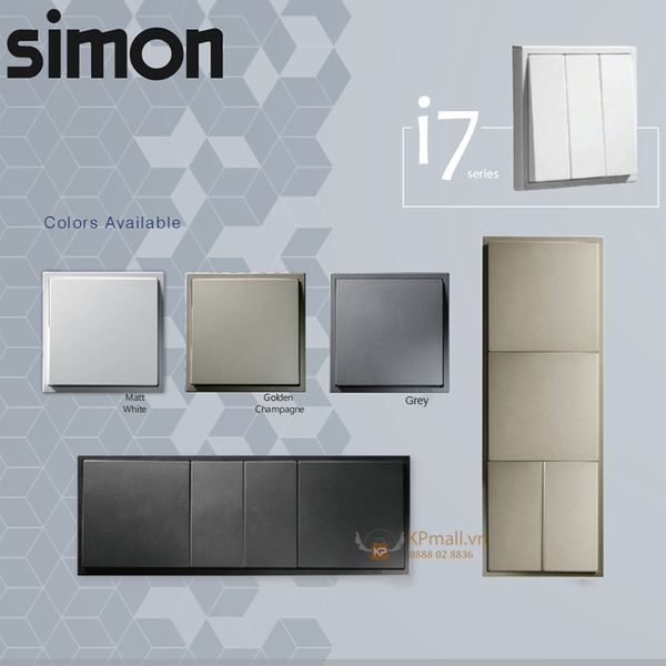 Giới thiệu về dòng sản phẩm công tắc ổ cắm Simon i7