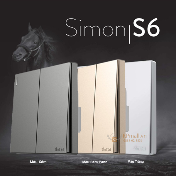 Bảng giá Công tắc, ổ cắm thiết bị điện Simon dòng S6 tràn viền cao cấp áp dụng từ ngày 15/08/2024