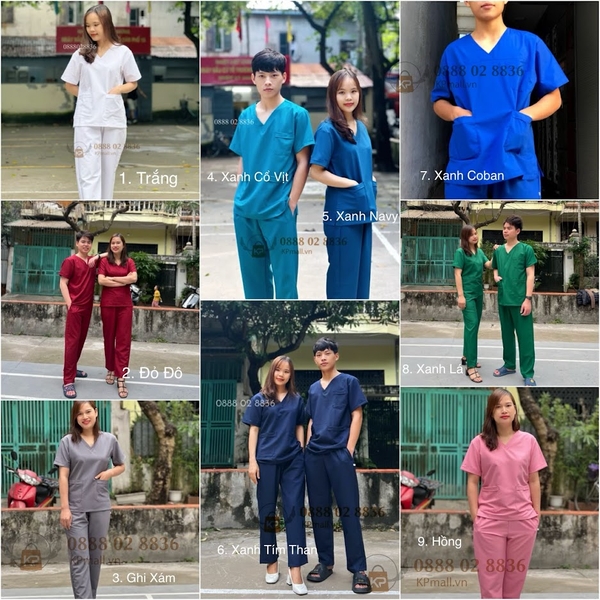 Scrubs bác sĩ Y Tế: Co Giãn, Thoáng Mát – Đồng Hành Cùng Mọi Ca Trực