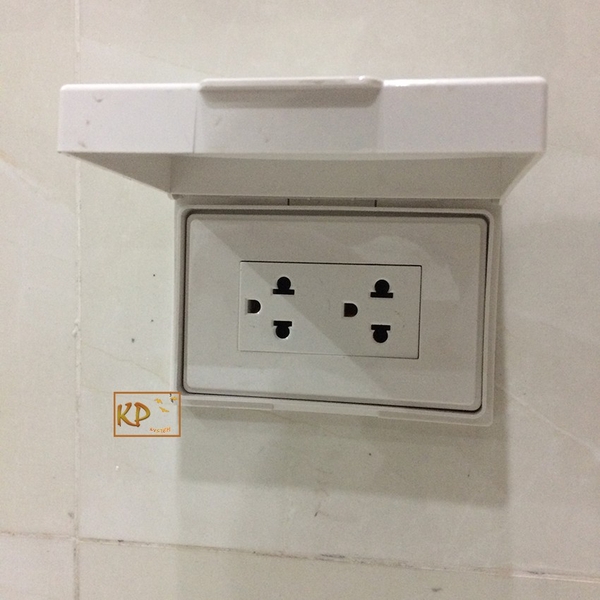 bộ ổ cắm đôi chữ nhật simon h86