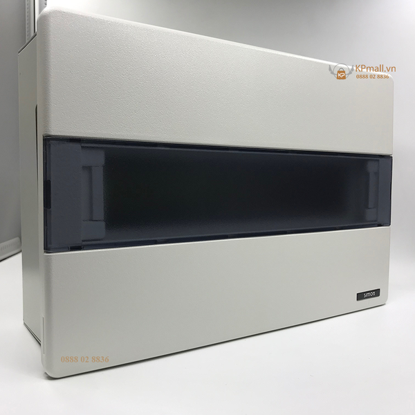 Tủ điện âm tường 20 modules kính trong cao cấp Simon SMX68S-20A KPmall