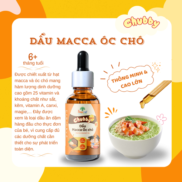 Set 3 chai dầu ăn dặm cao cấp Chubby gold x5 (30ml)