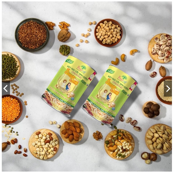 Ngũ cốc lợi sữa 32 Hạt dinh dưỡng QUEEN MILK (Tặng 1 combo bao tay bao chân)