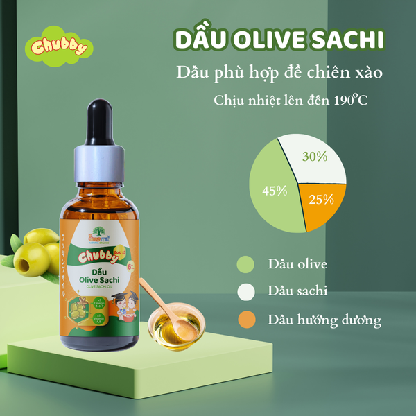 Set 3 chai dầu ăn dặm cao cấp Chubby gold x5 (30ml)